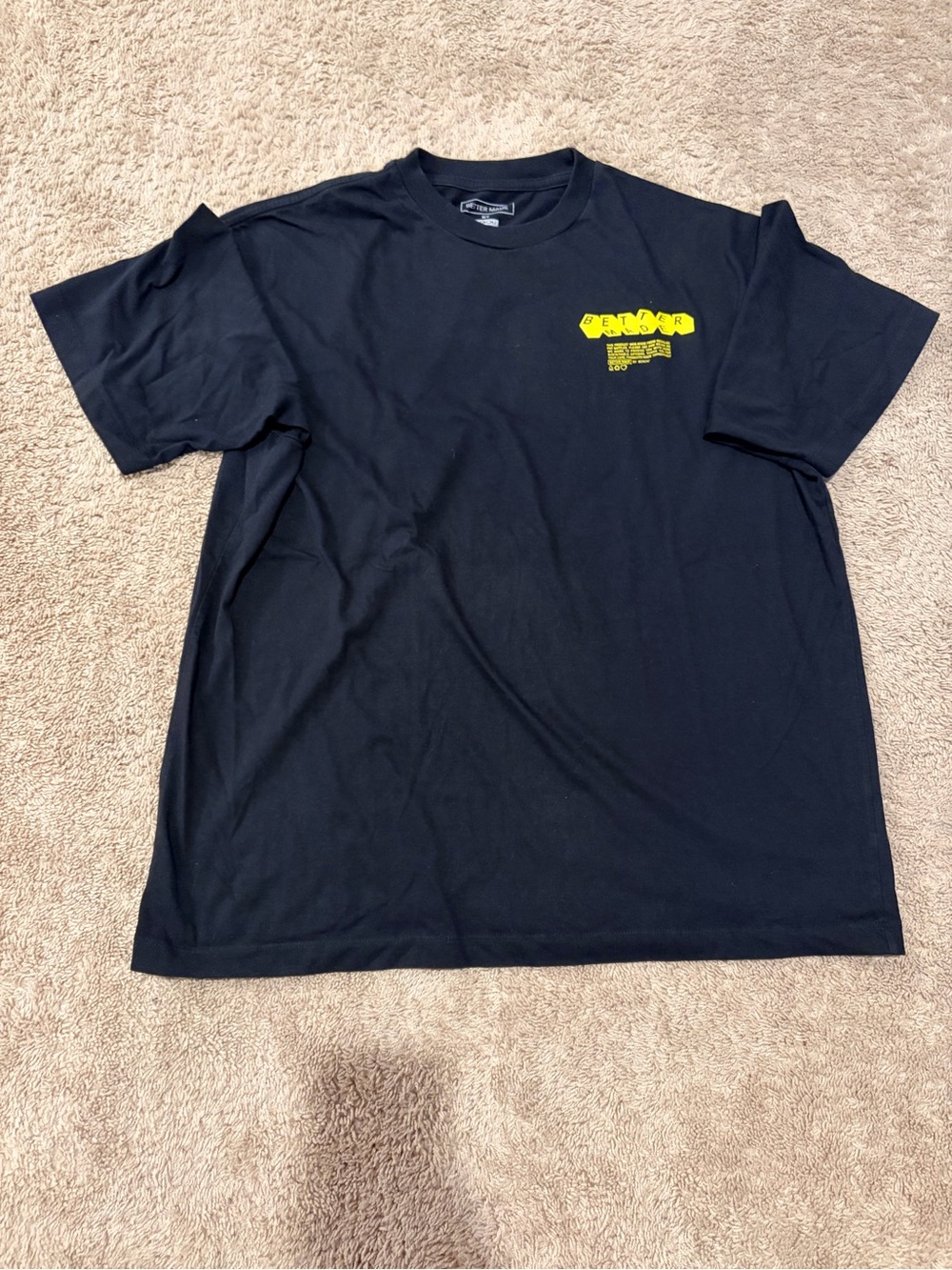 Bench Men's Better Made T-Shirt XL Black Cotton Casual Wear - 012